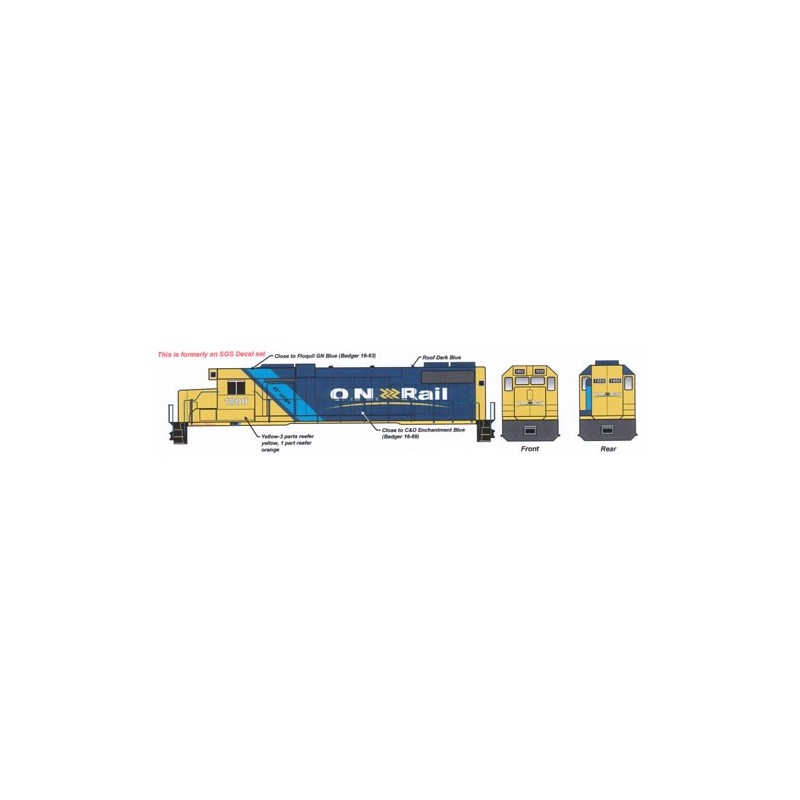 HIGHBALL L-173 ONTARIO NORTHLAND DIESEL LOCOMOTIVE - HO SCALE