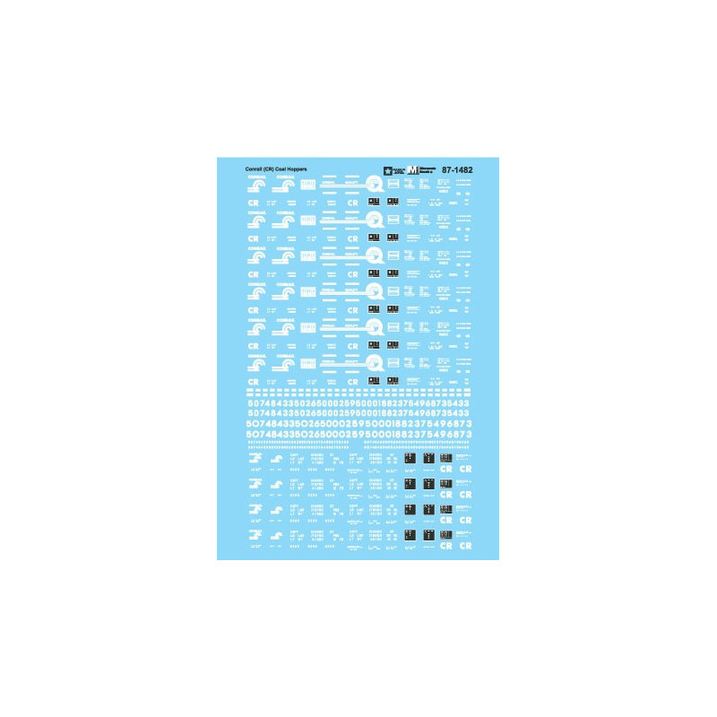 MICROSCALE DECAL 87-1482 - CONRAIL COAL HOPPERS