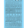 MICROSCALE DECAL 87-1483 - NAHX, PTLX, TLCX STYLE REPORTING MARKS - BLACK