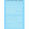 MICROSCALE DECAL 87-1484 - NAHX, PTLX, TLCX STYLE REPORTING MARKS - WHITE