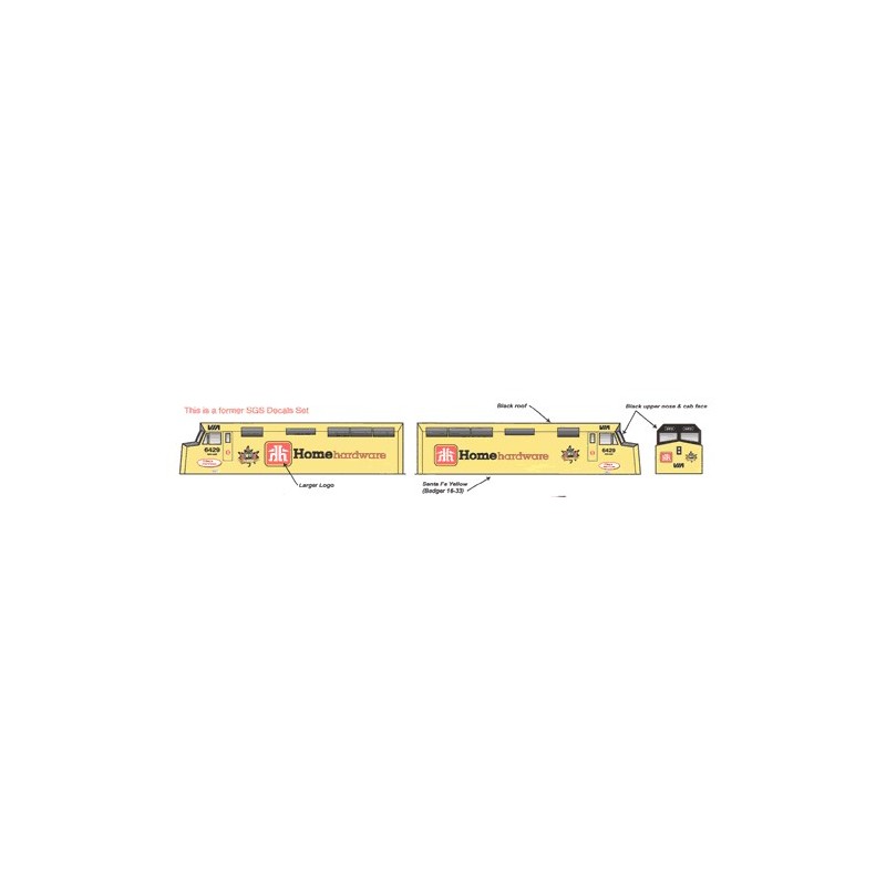 HIGHBALL L-175 VIA RAIL DIESEL LOCOMOTIVE - HOME HARDWARE - HO SCALE