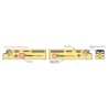HIGHBALL L-175 VIA RAIL DIESEL LOCOMOTIVE - HOME HARDWARE - HO SCALE