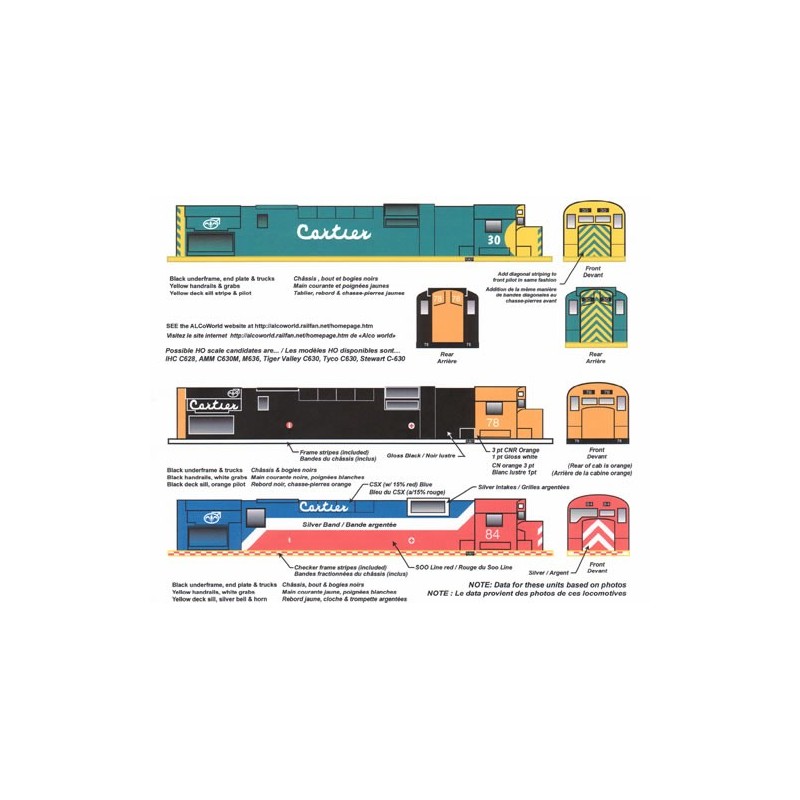 HIGHBALL L-181 CARTIER MINING DIESEL LOCOMOTIVE - HO SCALE