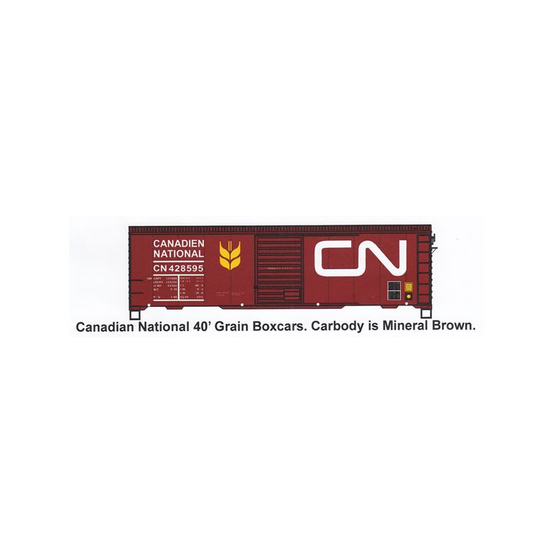 HIGHBALL F-346 CANADIAN NATIONAL 40' GRAIN LOADING BOXCAR