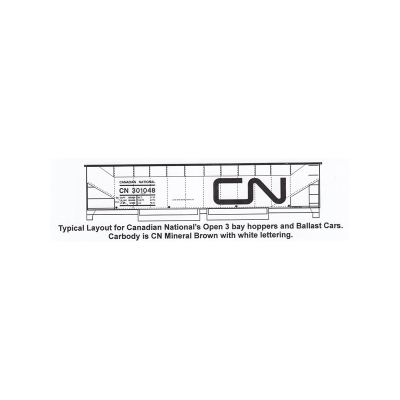 HIGHBALL F-349 CANADIAN NATIONAL BALLAST HOPPER