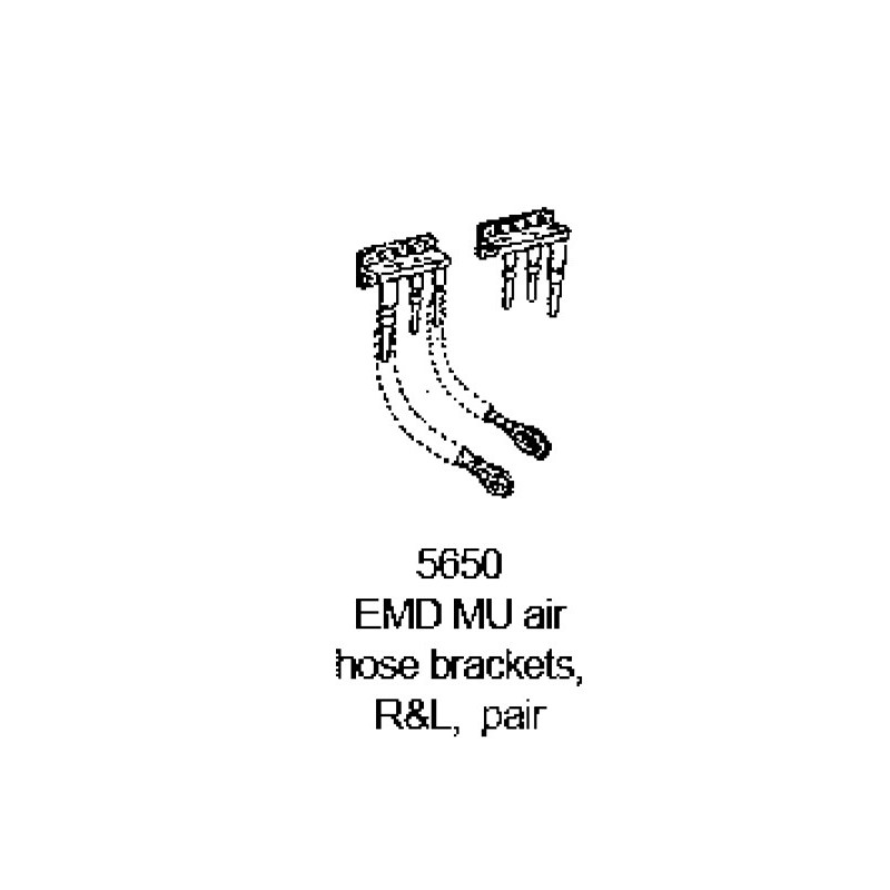 PSC 5650 - EMD DIESEL MU AIR HOSE BRACKETS