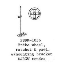 PSC 1036 - D&RGW TENDER BRAKE WHEEL