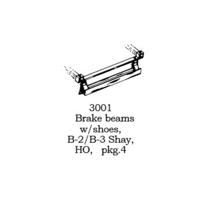 PSC 3001 - B-2/B-3 SHAY LOCOMOTIVE BRAKE BEAMS