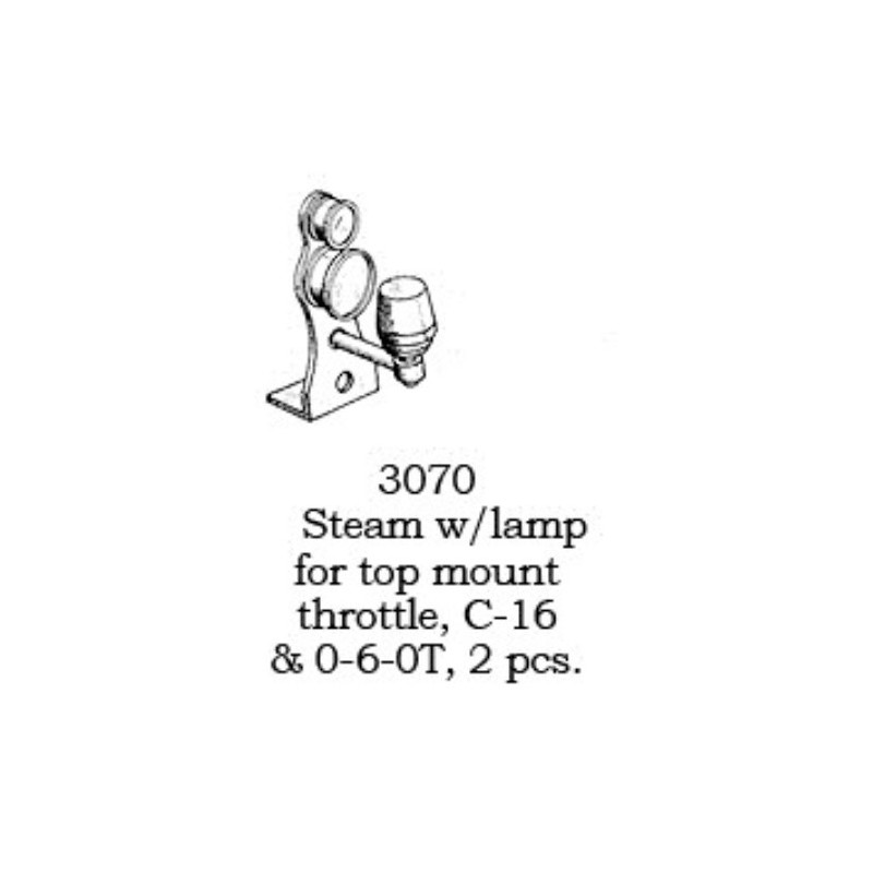 PSC 3070 - STEAM LOCOMOTIVE GAUGES WITH LAMP