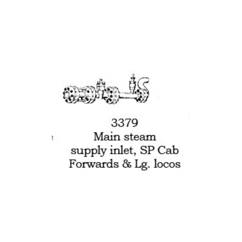 PSC 3379 - STEAM LOCOMOTIVE MAIN STEAM INLET - LARGE LOCOMOTIVES