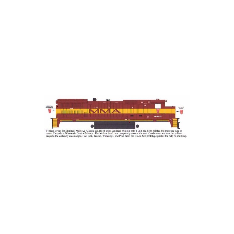 HIGHBALL L-201 MONTREAL MAINE & ATLANTIC DIESEL LOCOMOTIVE - HO SCALE