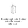 PSC 3957 - EMD ELECTRICAL AIR FILTER - OUTSIDE MOUNT