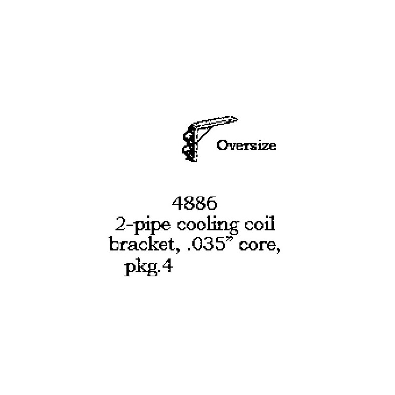PSC 4886 - 2 PIPE COOLING COIL BRACKET