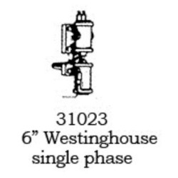PSC 31023 - STEAM LOCOMOTIVE AIR PUMP - WESTINGHOUSE 6" SINGLE PHASE