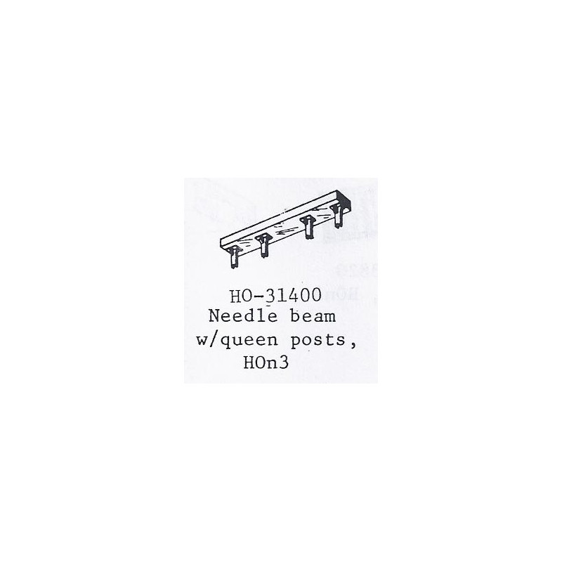 PSC 31400 - NEEDLE BEAM WITH QUEENSPOST - HOn3
