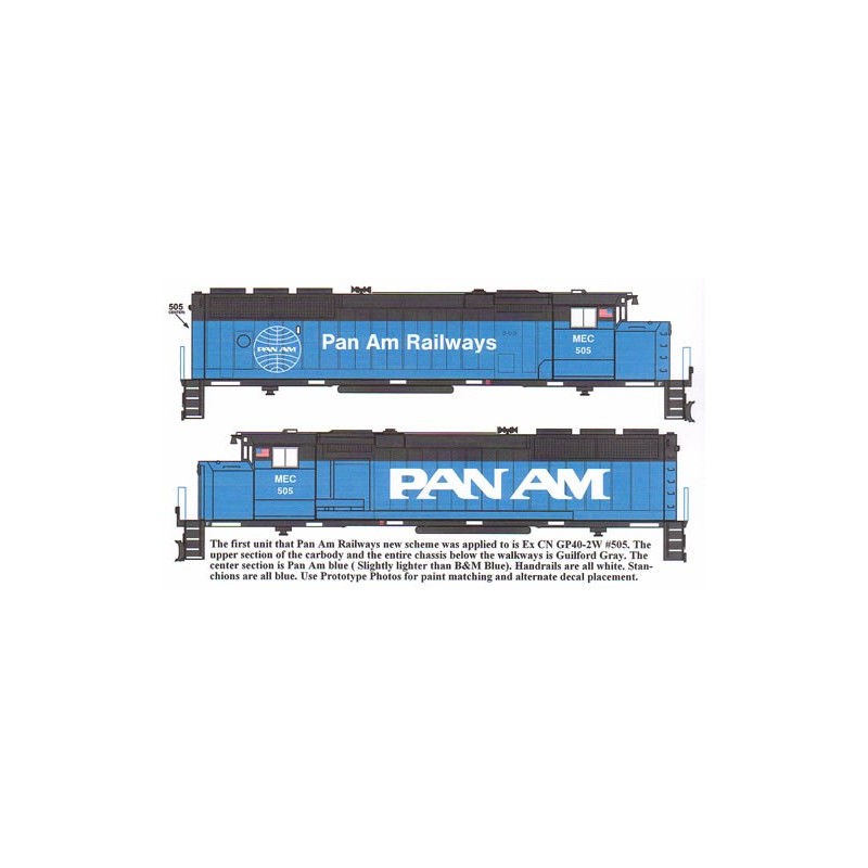 HIGHBALL L-213 PAN AM DIESEL LOCOMOTIVE - HO SCALE