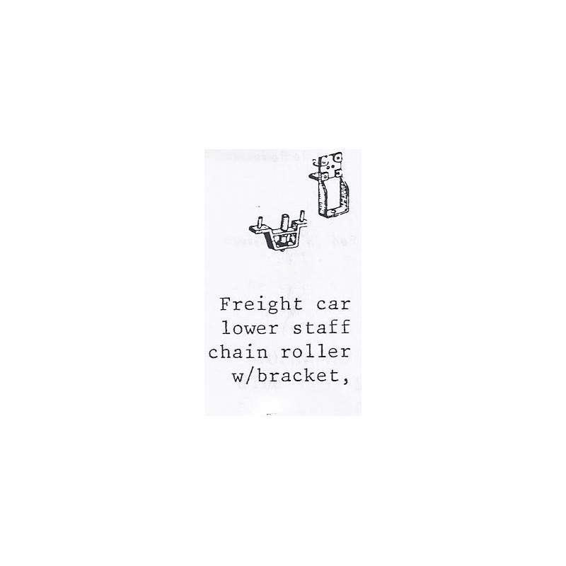 PSC 31875 - FREIGHT CAR LOWER STAFF CHAIN ROLLER WITH BRACKET