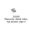 PSC 32250 - STEAM LOCOMOTIVE CHECK VALVE - HANCOCK TOP MOUNT
