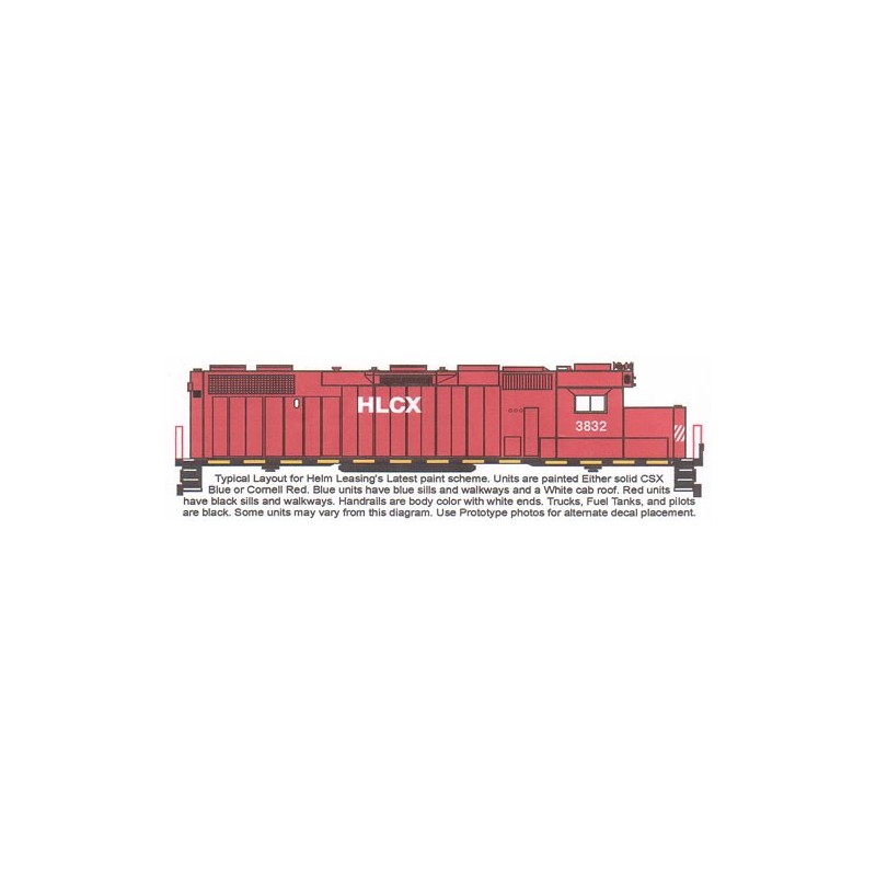 HIGHBALL L-215 HELM LEASING DIESEL LOCOMOTIVE - HO SCALE