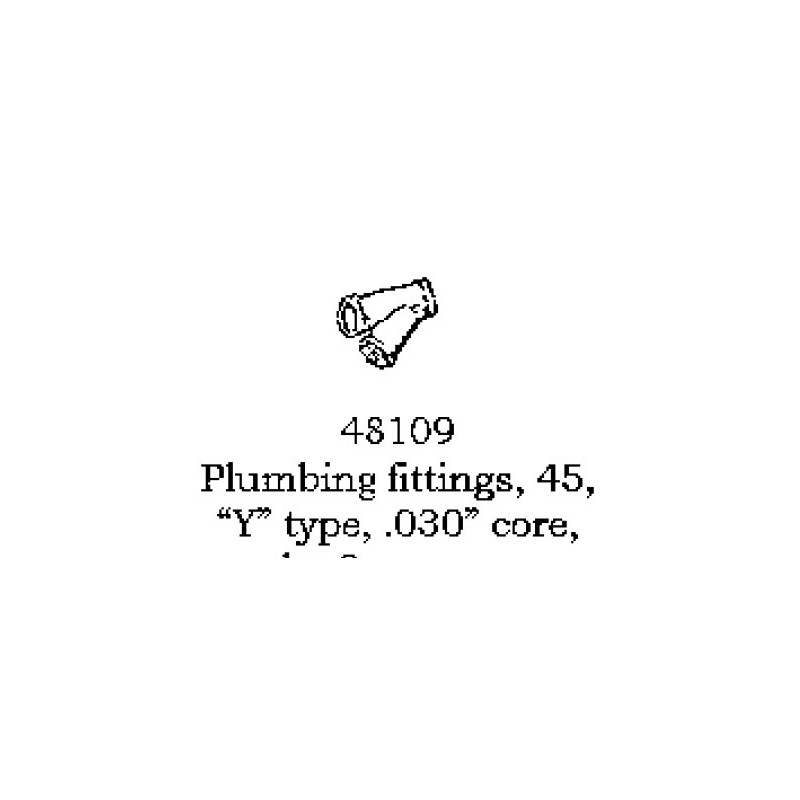 PSC 48109 - PLUMBING FIXTURE - 45 DEGREE Y