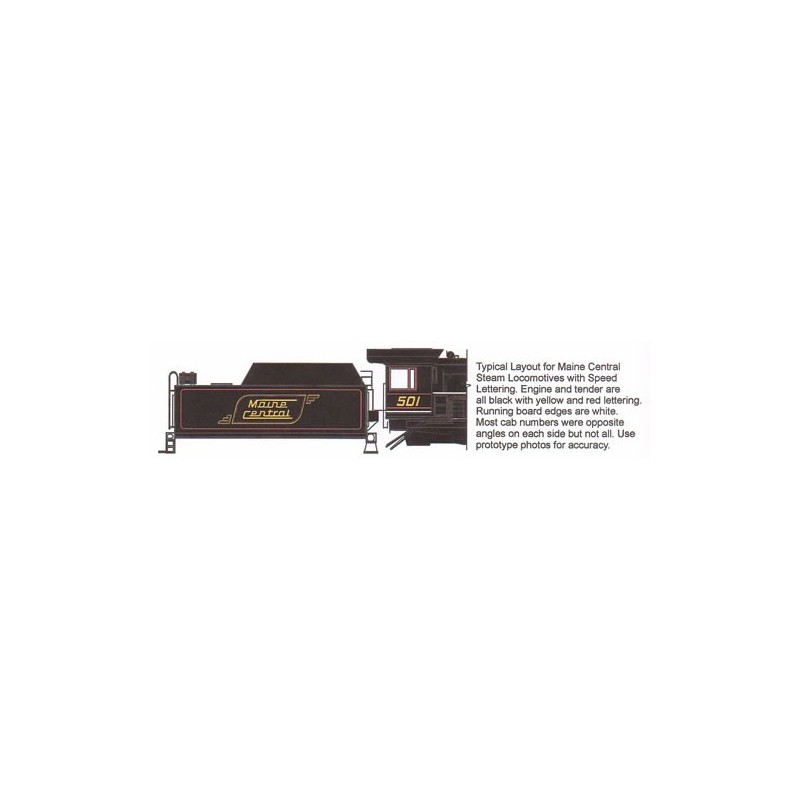 HIGHBALL L-217 MAINE CENTRAL STEAM LOCOMOTIVE - HO SCALE