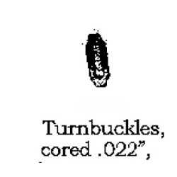 PSC 48235 - TURNBUCKLES - CORED .022"