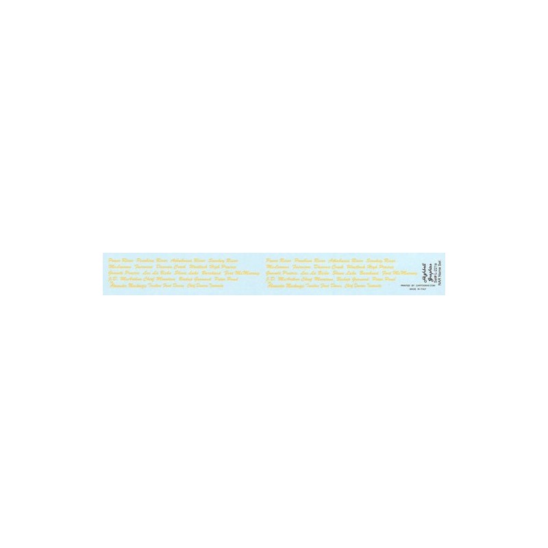 HIGHBALL L-221A NORTHERN ALBERTA DIESEL LOCOMOTIVE NAMES - HO SCALE