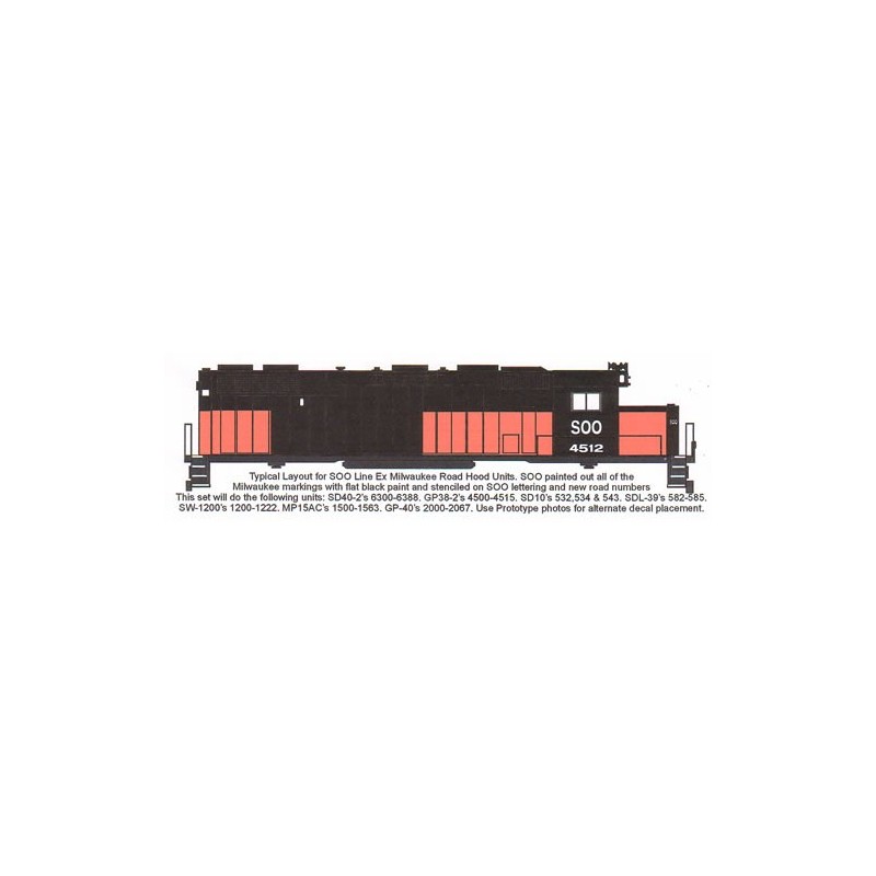 HIGHBALL L-222 SOO LINE DIESEL LOCOMOTIVE - HO SCALE