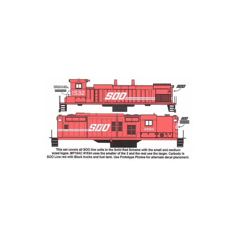 HIGHBALL L-223 SOO LINE DIESEL LOCOMOTIVE - HO SCALE