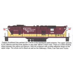 HIGHBALL L-231 ONTARIO SOUTHLAND DIESEL LOCOMOTIVE - HO SCALE