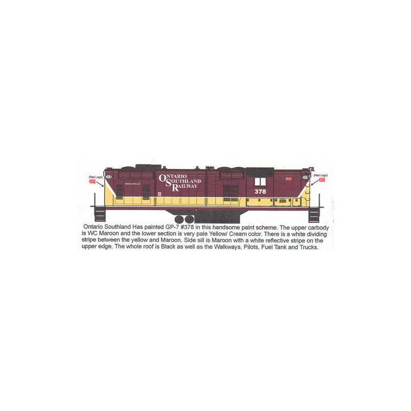 HIGHBALL L-231 ONTARIO SOUTHLAND DIESEL LOCOMOTIVE - HO SCALE