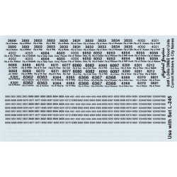 HIGHBALL L-245A DAKOTA MINNESOTA & EASTERN DIESEL LOCOMOTIVE NAMES - HO SCALE