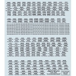 HIGHBALL L-246A IOWA CHICAGO & EASTERN DIESEL LOCOMOTIVE NAMES - HO SCALE