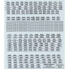 HIGHBALL L-246A IOWA CHICAGO & EASTERN DIESEL LOCOMOTIVE NAMES - HO SCALE