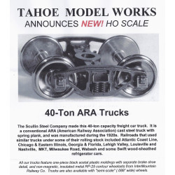 TMW215 - 40 TON ARA TRUCKS - SEMI SCALE WHEELSETS