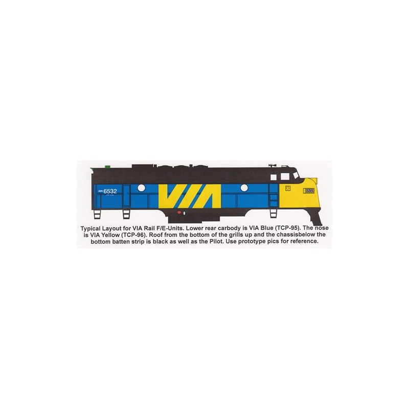 HIGHBALL L-249 VIA RAIL DIESEL LOCOMOTIVE - HO SCALE