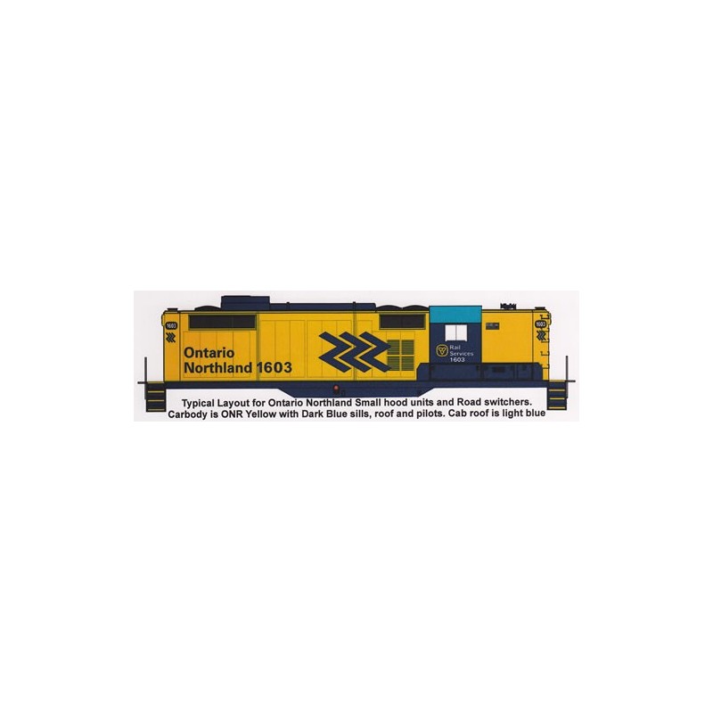 HIGHBALL L-260 ONTARIO NORTHLAND DIESEL LOCOMOTIVE - HO SCALE