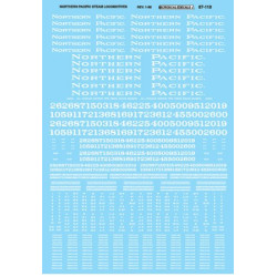 MICROSCALE DECAL 87-118 - NORTHERN PACIFIC STEAM LOCOMOTIVES