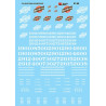 MICROSCALE DECAL 87-89 - CHICAGO & NORTHWESTERN STEAM LOCOMOTIVES