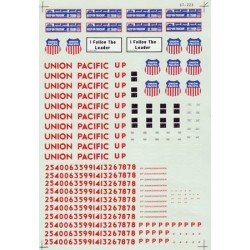 MICROSCALE DECAL 87-223 - UNION PACIFIC CA-11 BAY WINDOW CABOOSES
