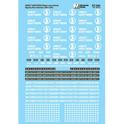 MICROSCALE DECAL 87-284 - GREAT NORTHERN DIESEL LOCOMOTIVES