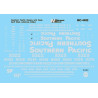 MICROSCALE DECAL MC-4400 - SOUTHERN PACIFIC DIESEL LOCOMOTIVES - HO SCALE