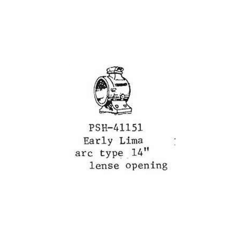 PSC 41151 - STEAM LOCOMOTIVE HEADLIGHT - EARLY LIMA ARC TYPE