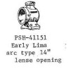 PSC 41151 - STEAM LOCOMOTIVE HEADLIGHT - EARLY LIMA ARC TYPE