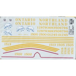 HERALD KING DECAL L-352 - ONTARIO NORTHLAND CABOOSE