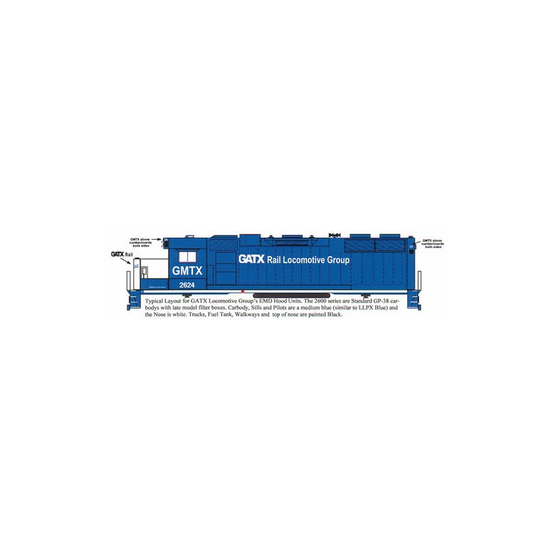 HIGHBALL L-204 GATX/GMTX DIESEL HOOD LOCOMOTIVES