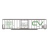 HIGHBALL F-187 CENTRAL VERMONT 50' BOXCARS - HO SCALE
