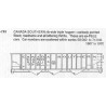 CDS DRY TRANSFER HO-753 CANADA SOUTHERN 3 BAY HOPPER - HO SCALE