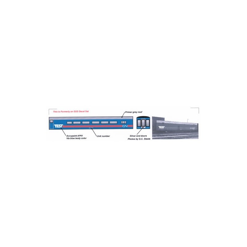 HIGHBALL F-210 CANADIAN NATIONAL TEST TRAIN - HO SCALE