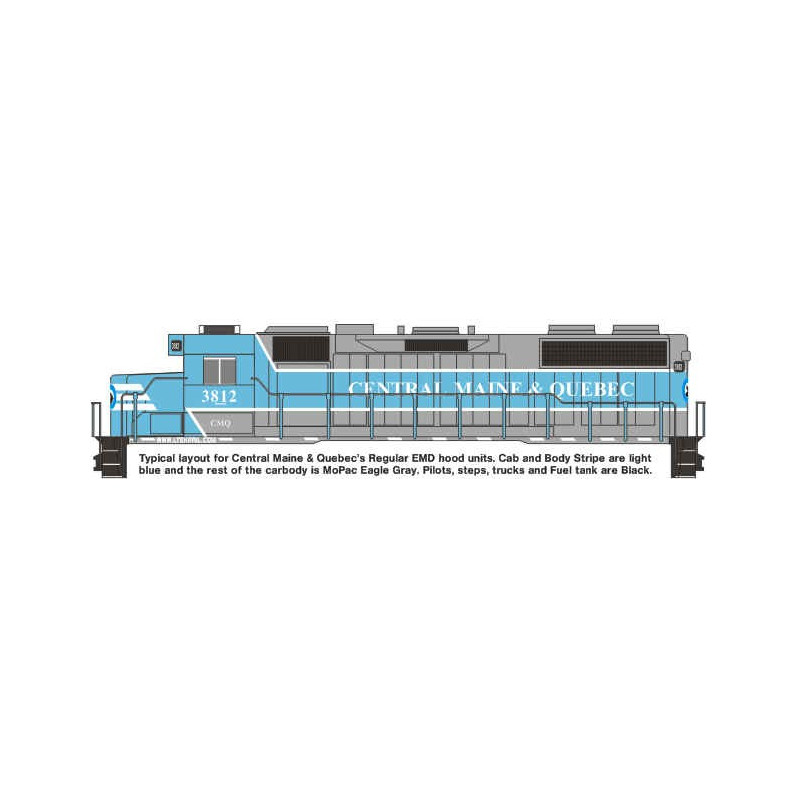 HIGHBALL L-293 CENTRAL MAINE & QUEBEC DIESEL HOOD UNITS